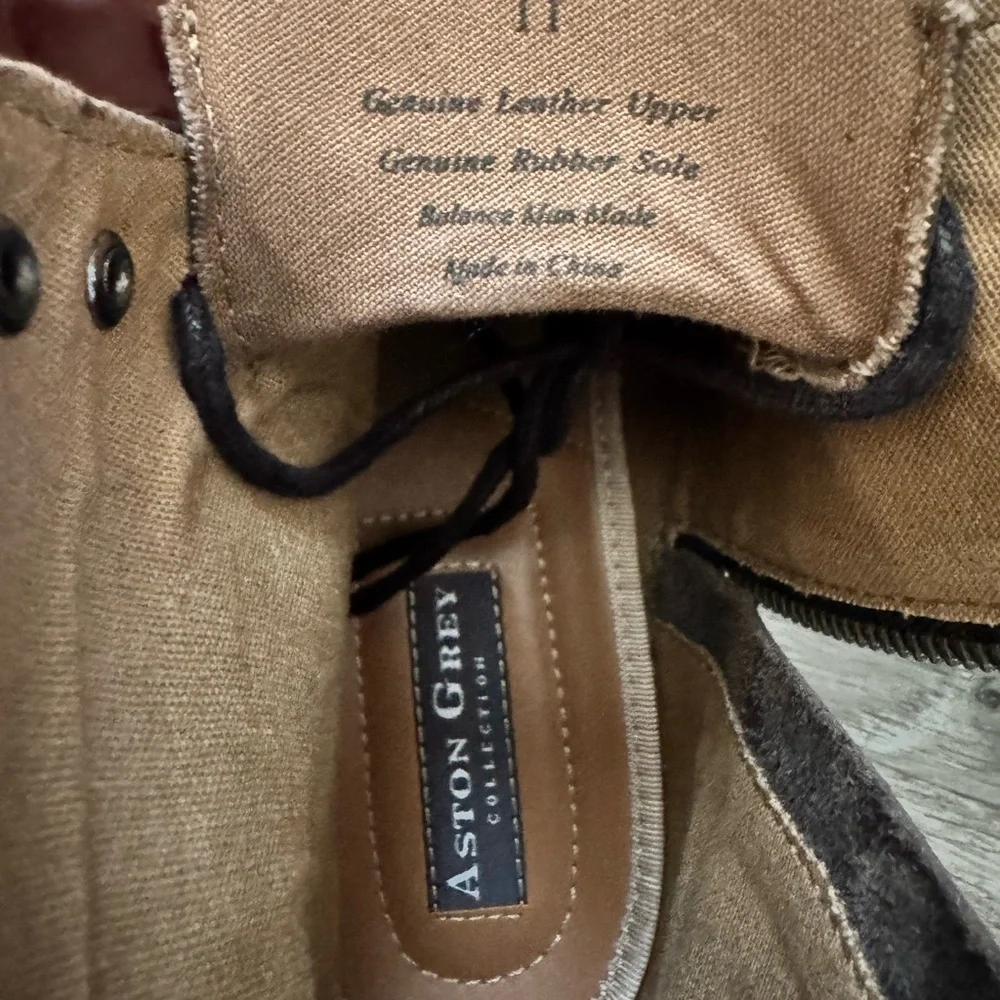 Aston Grey Biressa Brown Leather Men's Boots - Picture 7 of 7